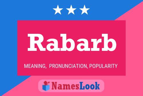 Rabarb Name Poster