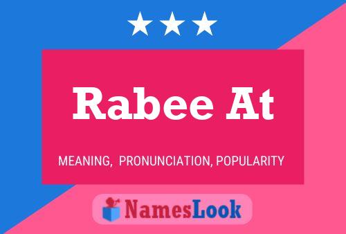 Rabee At Name Poster