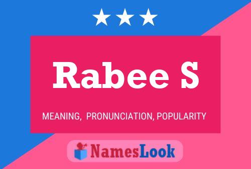 Rabee S Name Poster