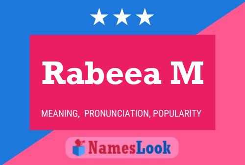 Rabeea M Name Poster