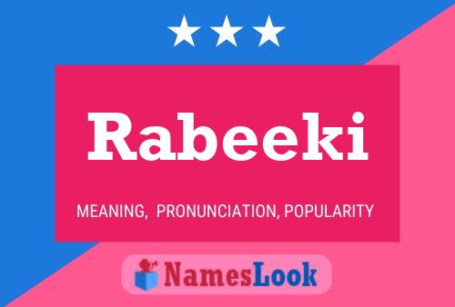 Rabeeki Name Poster