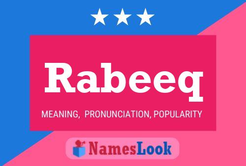 Rabeeq Name Poster