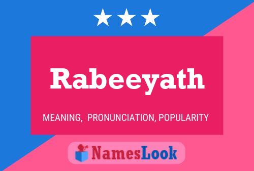 Rabeeyath Name Poster