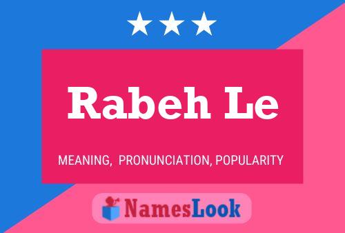 Rabeh Le Name Poster