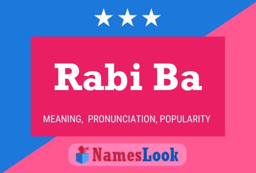 Rabi Ba Name Poster