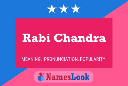 Rabi Chandra Name Poster