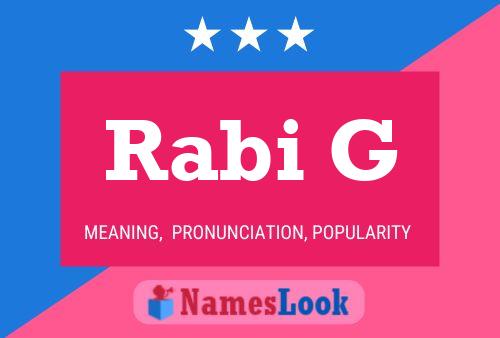 Rabi G Name Poster