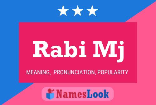 Rabi Mj Name Poster