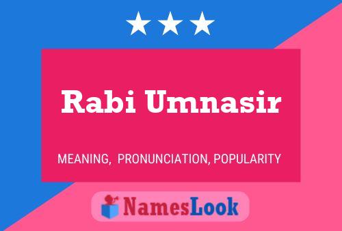 Rabi Umnasir Name Poster