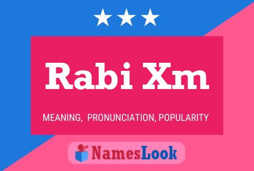 Rabi Xm Name Poster