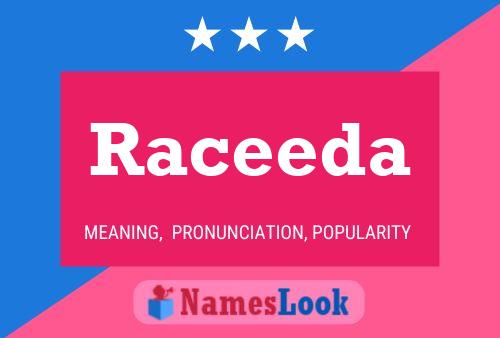 Raceeda Name Poster