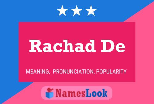 Rachad De Name Poster