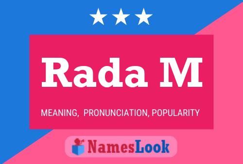 Rada M Name Poster