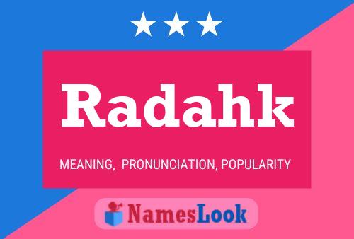 Radahk Name Poster