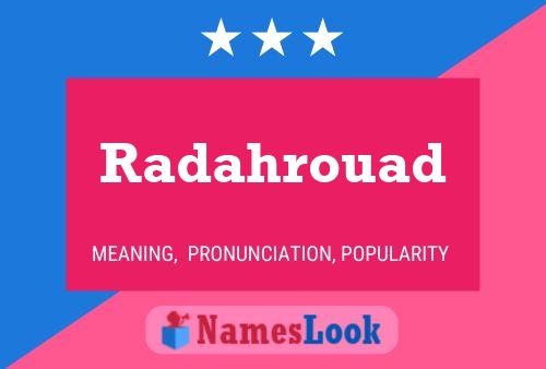 Radahrouad Name Poster