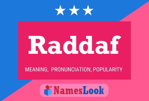 Raddaf Name Poster