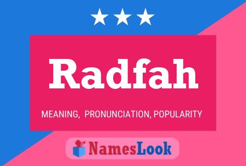 Radfah Name Poster