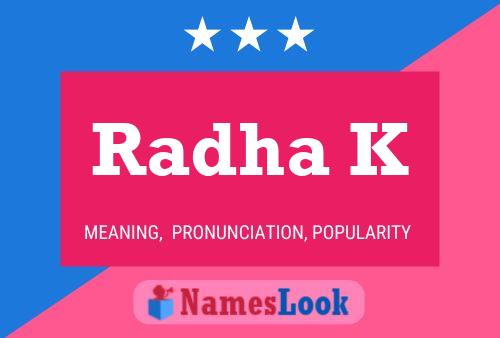 Radha K Name Poster