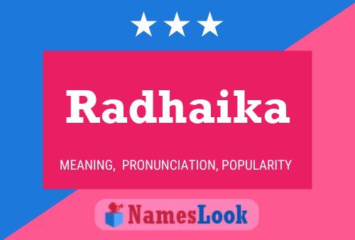 Radhaika Name Poster