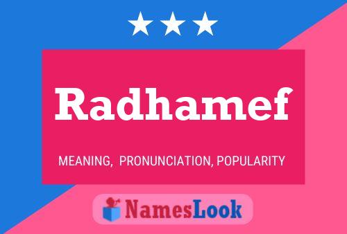 Radhamef Name Poster