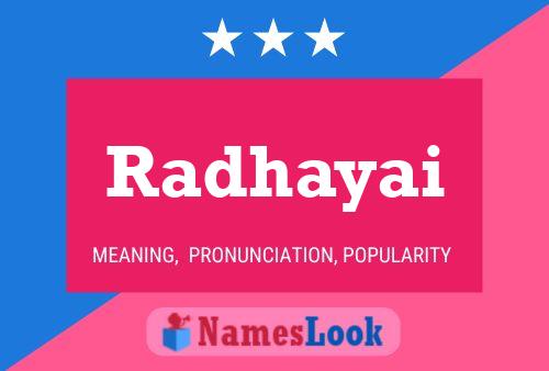 Radhayai Name Poster