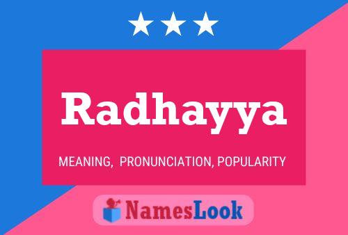 Radhayya Name Poster