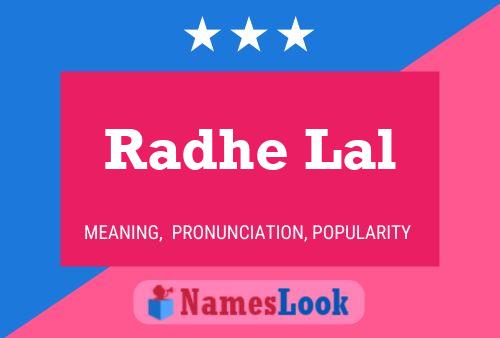 Radhe Lal Name Poster