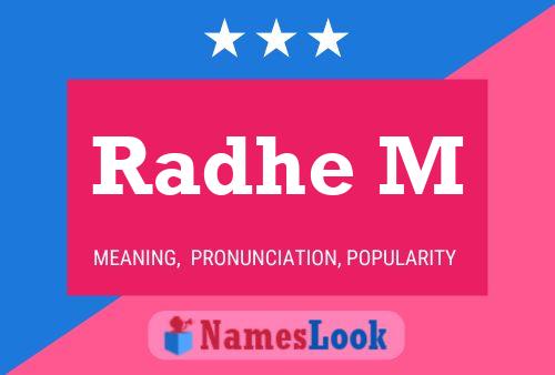 Radhe M Name Poster