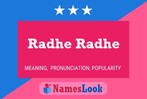 Radhe Radhe Name Poster