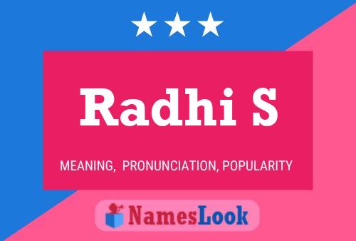 Radhi S Name Poster