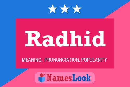 Radhid Name Poster