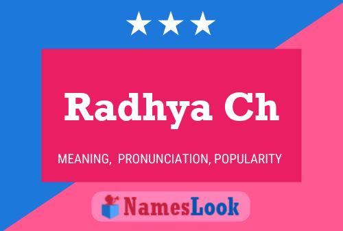 Radhya Ch Name Poster