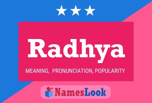 Radhya Name Poster