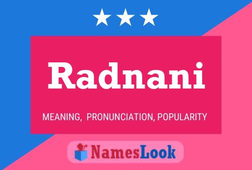 Radnani Name Poster