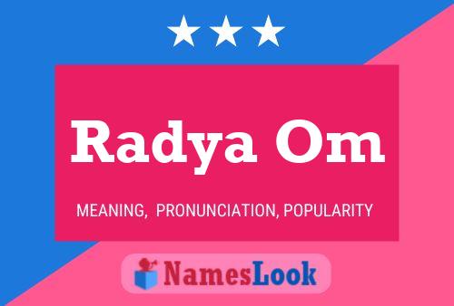 Radya Om Name Poster