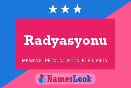 Radyasyonu Name Poster