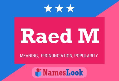 Raed M Name Poster