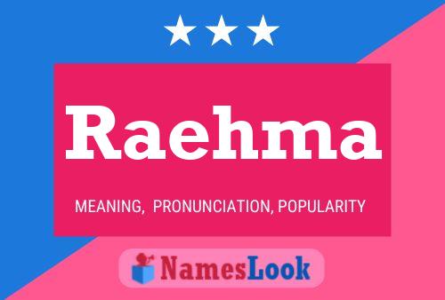 Raehma Name Poster