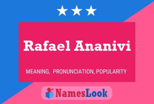 Rafael Ananivi Name Poster