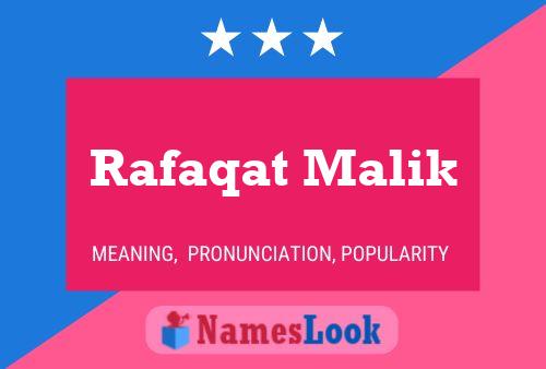 Rafaqat Malik Name Poster