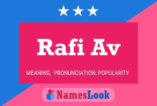 Rafi Av Name Poster