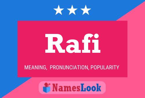 Rafi Name Poster