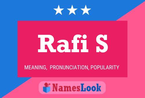 Rafi S Name Poster