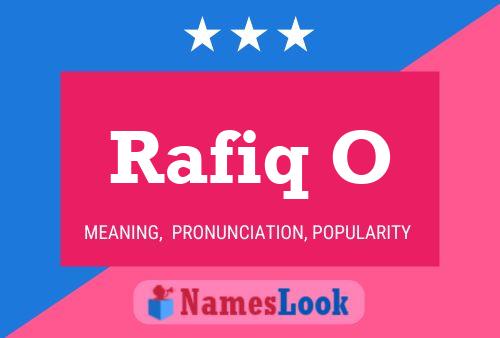 Rafiq O Name Poster