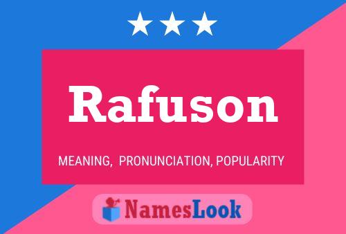 Rafuson Name Poster