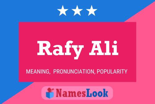 Rafy Ali Name Poster