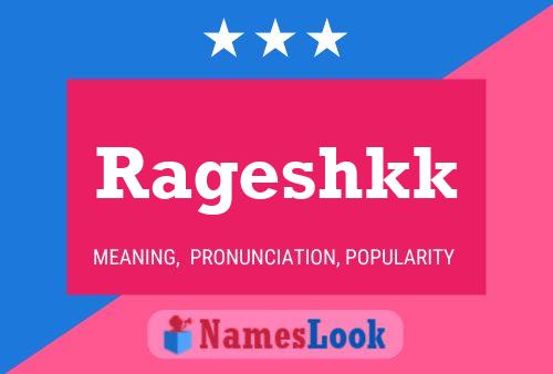 Rageshkk Name Poster