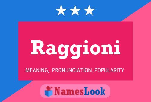 Raggioni Name Poster