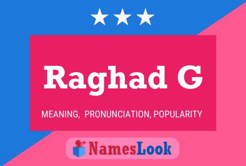 Raghad G Name Poster