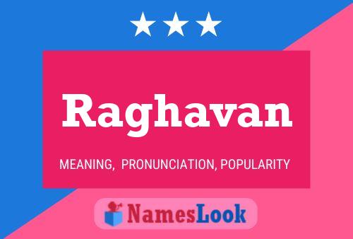 Raghavan Name Poster